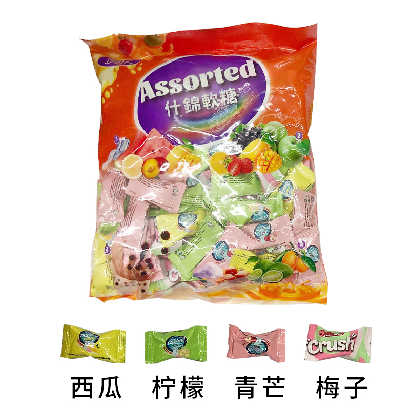 BGK 马来西亚冰感盐味杂锦软糖500g